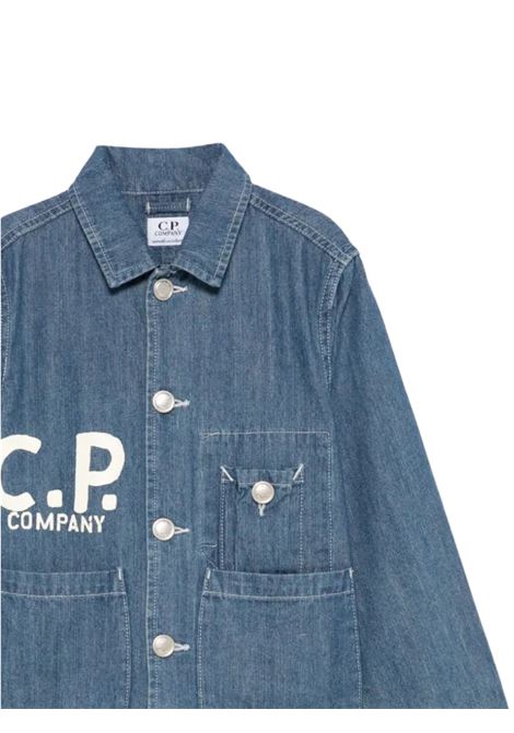 Giubbino bambino in cotone denim CP COMPANY | CUA003L0E31/FIDENIM